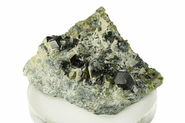 Andradite Garnets with Epidote and Diopside from Afghanistan.